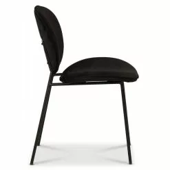 Tuotemerkit Rondo Tuoli - Musta (Velvet)/musta -Keittiö- ja ruokapöytätuolit Försäljningsbutik 5b27ec949c2348db9ac856e438a3a240da