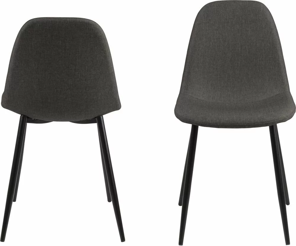 Tuotemerkit Wilma-ruokatuoli - Harmaa/musta 4 Tuotemerkit Wilma-ruokatuoli - Harmaa/musta - Bild 2