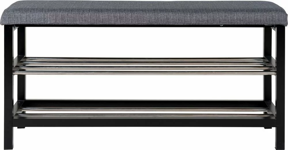 Tuotemerkit Padova Penkki Hyllyllä - Harmaa/musta 4 Tuotemerkit Padova Penkki Hyllyllä - Harmaa/musta - Bild 2