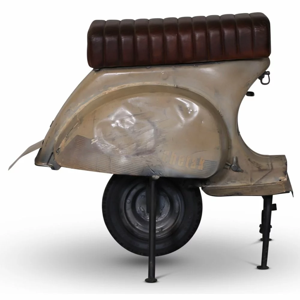 Tuotemerkit Skootterin Baarijakkara - Vintage Beige / Ruskea 4 Tuotemerkit Skootterin Baarijakkara - Vintage Beige / Ruskea - Bild 2