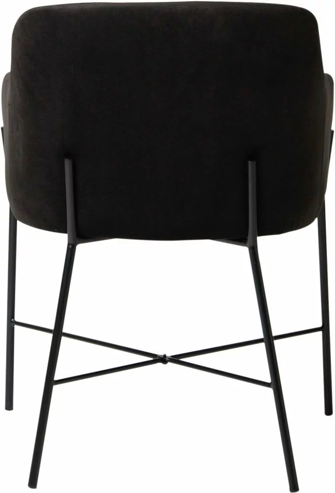 Tuotemerkit Praxis Nojatuoli - Musta Sametti/musta 5 Tuotemerkit Praxis Nojatuoli - Musta Sametti/musta - Bild 3