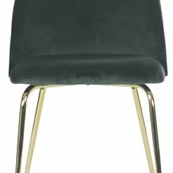 Tuotemerkit Plaza Velvet -tuoli - Vihreä / Messinki -Keittiö- ja ruokapöytätuolit Försäljningsbutik 683aa3bdc98393c6d450f954228cb76270