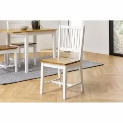 Tuotemerkit Brisbane Ruokapöydän Tuoli - Tammi/valkoinen -Keittiö- ja ruokapöytätuolit Försäljningsbutik 6ad73bbfe342b337df8c8c9568fcffcf23