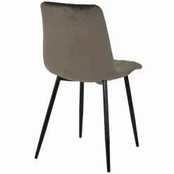 Tuotemerkit Kayla-tuoli - Harmaa Sametti -Keittiö- ja ruokapöytätuolit Försäljningsbutik 6c33d458a1dd5feb169253bcd9b0dc65ea