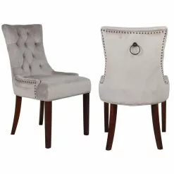 Tuotemerkit Tuva- Tuoli Rengaskahvoilla - Harmaa