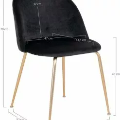 Tuotemerkit Geneve Ruokapöydän Tuoli - Musta/messinki 11 Tuotemerkit Geneve Ruokapöydän Tuoli - Musta/messinki -Keittiö- ja ruokapöytätuolit Försäljningsbutik 6df8178b1c9b951e858cee1a77c4bed5de