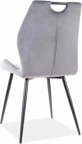 Tuotemerkit Bethlehem Ruokapöydän Tuoli - Harmaa Sametti 4 Tuotemerkit Bethlehem Ruokapöydän Tuoli - Harmaa Sametti - Bild 2