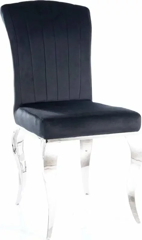 Tuotemerkit Prince-tuoli - Musta/kromi 3 Tuotemerkit Prince-tuoli - Musta/kromi