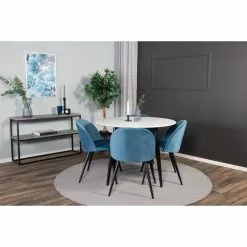 Tuotemerkit Alice Ruokatuoli - Sininen/musta -Keittiö- ja ruokapöytätuolit Försäljningsbutik 71ed2b6c33acfa3881fc27328d12735c1f