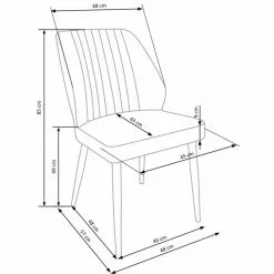 Tuotemerkit Cadeira Ruokapöydän Tuoli 432 - Harmaa -Keittiö- ja ruokapöytätuolit Försäljningsbutik 72779819b76b5951fb04da5e2355cffa69