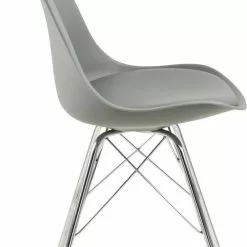 Tuotemerkit Eris-ruokatuoli - Harmaa/kromi -Keittiö- ja ruokapöytätuolit Försäljningsbutik 73e2149a5aeaee0e3d04cf083256865d9d