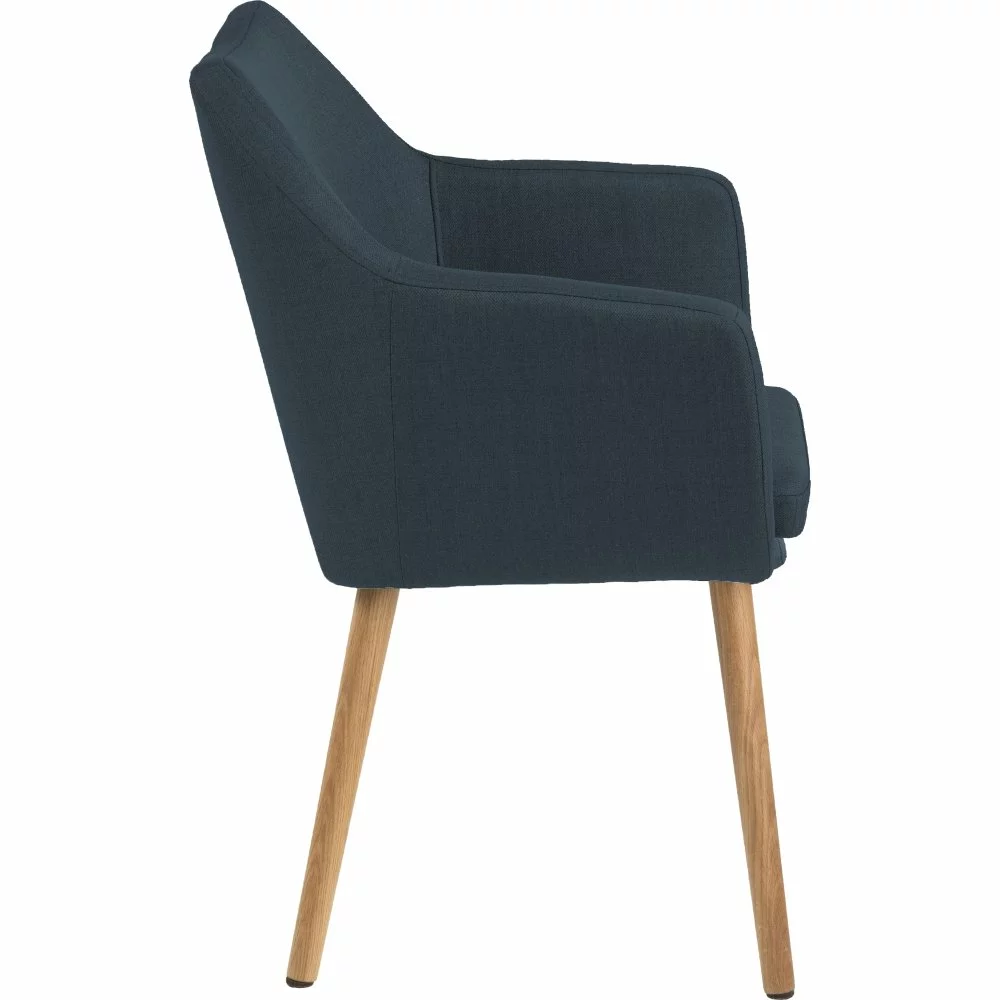 Tuotemerkit Nora Nojatuoli - Sininen/tammi 6 Tuotemerkit Nora Nojatuoli - Sininen/tammi - Bild 4