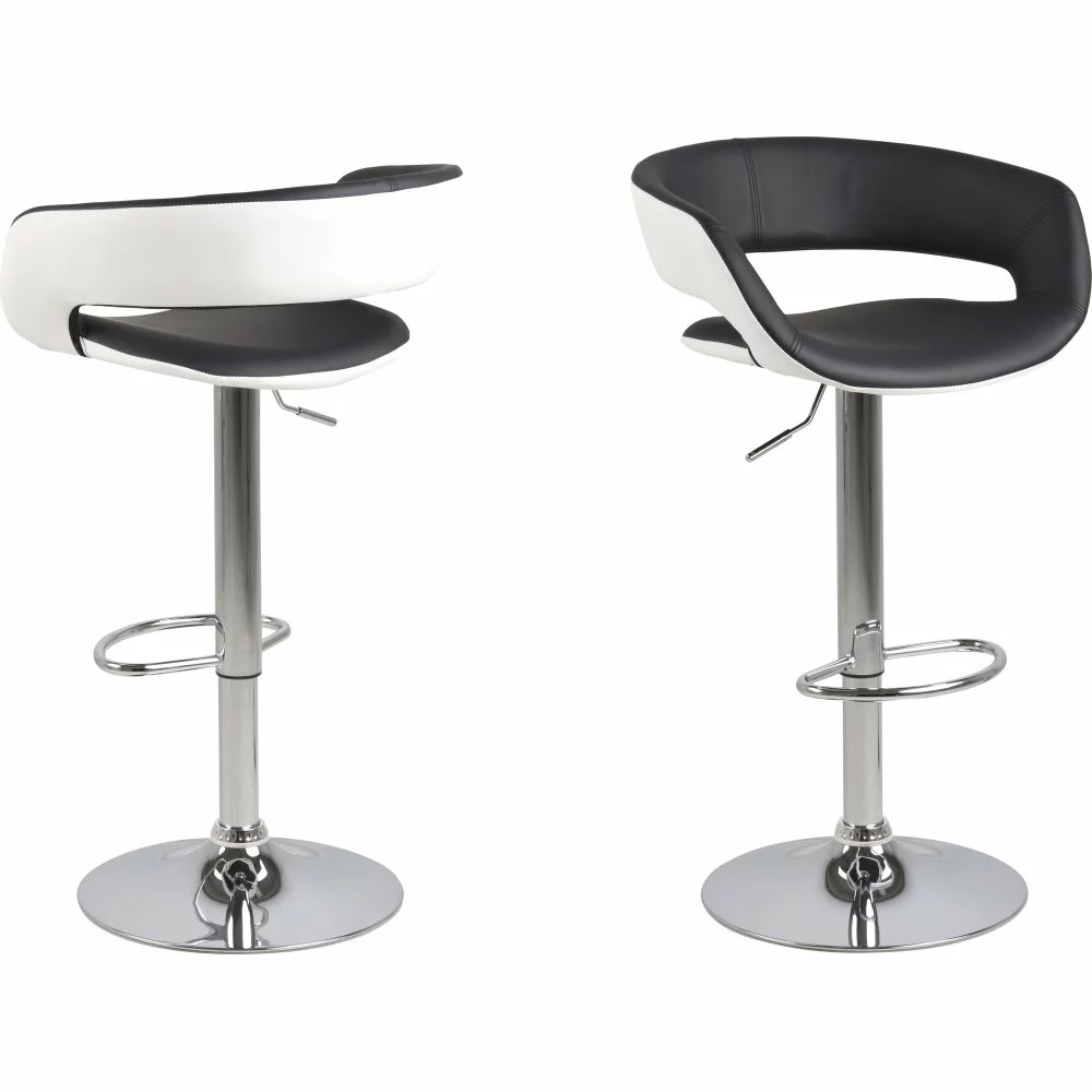 Tuotemerkit Grace Baarijakkara 104 Cm - Musta PU/valkoinen PU 4 Tuotemerkit Grace Baarijakkara 104 Cm - Musta PU/valkoinen PU - Bild 2