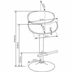 Tuotemerkit Jalusta Baarituoli - Musta -Keittiö- ja ruokapöytätuolit Försäljningsbutik 7adb95f1987b9c3677bf065ced4f969e72
