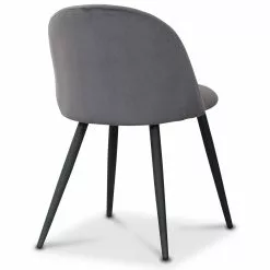 Tuotemerkit Alice-tuoli - Harmaa Sametti / Mustat Jalat -Keittiö- ja ruokapöytätuolit Försäljningsbutik 7af5054d2f74d8c3c741ea23fcfa9831ec