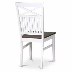 Tuotemerkit Skagen Tuoli Ristillä - Valkoinen/ruskea öljytty Tammi -Keittiö- ja ruokapöytätuolit Försäljningsbutik 7dbec90edc127c42d9d027f58014f78265