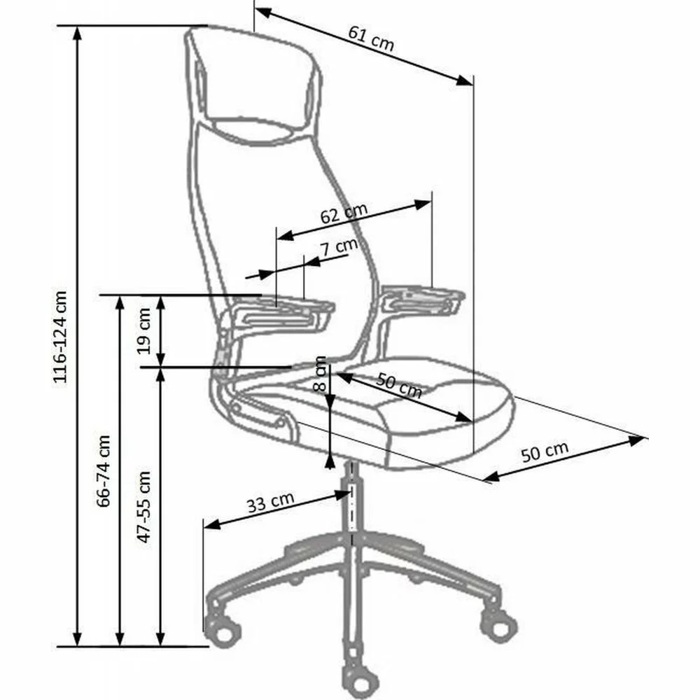 Tuotemerkit Areta Työtuoli - Musta/valkoinen/harmaa 5 Tuotemerkit Areta Työtuoli - Musta/valkoinen/harmaa - Bild 3