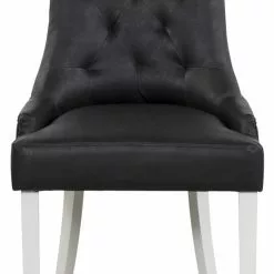 Tuotemerkit Tuva-tuoli, Musta PU - Valkoiset Jalat -Keittiö- ja ruokapöytätuolit Försäljningsbutik 7f13c93c2ebd69083daa49ed43d11b2c8e