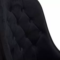 Tuotemerkit Zeus Tuoli - Musta Sametti -Keittiö- ja ruokapöytätuolit Försäljningsbutik 82f731ccb4d6407db59130ce3eafb21269