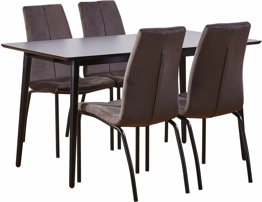 Tuotemerkit Hedvig Ruokapöydän Tuoli - Harmaa Sametti 6 Tuotemerkit Hedvig Ruokapöydän Tuoli - Harmaa Sametti - Bild 4