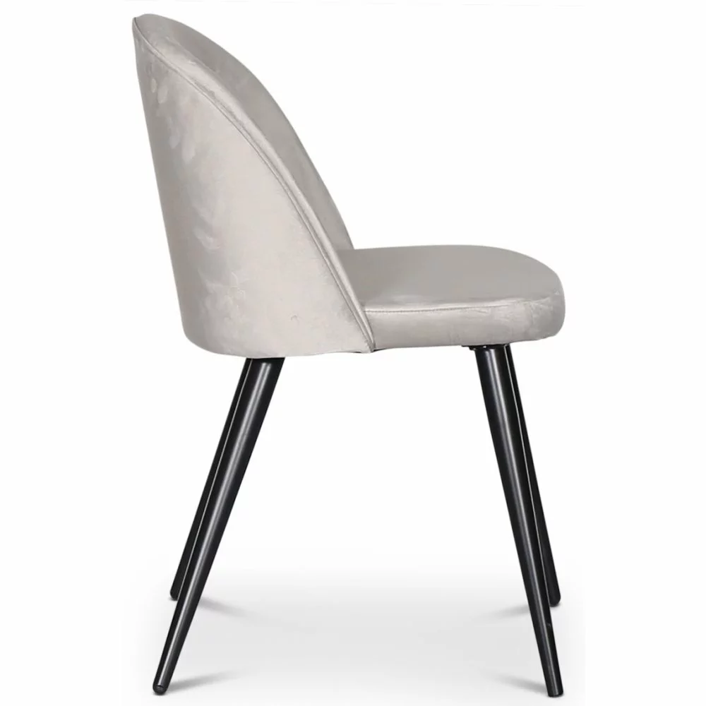 Tuotemerkit Zeus Tuoli - Musta / Vaaleanharmaa Sametti 5 Tuotemerkit Zeus Tuoli - Musta / Vaaleanharmaa Sametti - Bild 3