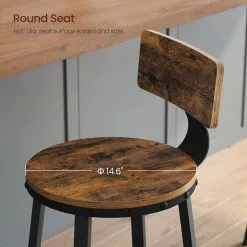 Tuotemerkit Frode Baarijakkara, 2 Kpl - Ruskea/musta -Keittiö- ja ruokapöytätuolit Försäljningsbutik 8e657c758e6684104cb87fa201f5bfb7dd