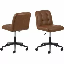 Tuotemerkit Cosmo Työtuoli - Ruskea PU 9 Tuotemerkit Cosmo Työtuoli - Ruskea PU -Keittiö- ja ruokapöytätuolit Försäljningsbutik 8e7142f1df9a0984ab31af40e4f926c634 1