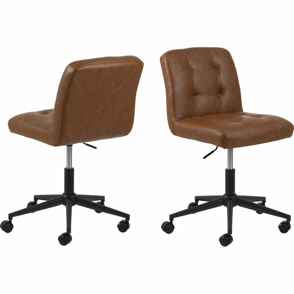 Tuotemerkit Cosmo Työtuoli - Ruskea PU 3 Tuotemerkit Cosmo Työtuoli - Ruskea PU