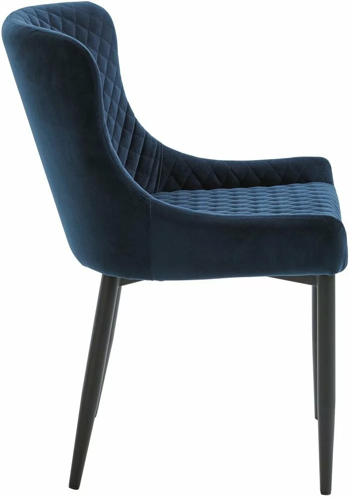 Tuotemerkit Miltona Ruokatuoli - Tummansininen Sametti 5 Tuotemerkit Miltona Ruokatuoli - Tummansininen Sametti - Bild 3