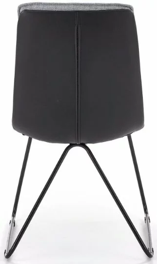 Tuotemerkit Veronika Ruokapöydän Tuoli - Vaaleanharmaa/musta (kangas/PU) 5 Tuotemerkit Veronika Ruokapöydän Tuoli - Vaaleanharmaa/musta (kangas/PU) - Bild 3