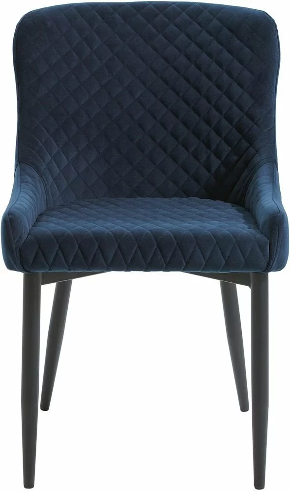 Tuotemerkit Miltona Ruokatuoli - Tummansininen Sametti 4 Tuotemerkit Miltona Ruokatuoli - Tummansininen Sametti - Bild 2