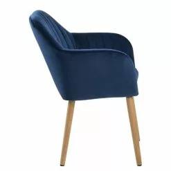 Tuotemerkit Emilia Nojatuoli - Sininen/tammi -Keittiö- ja ruokapöytätuolit Försäljningsbutik 934f404d2dba84cd89cadc9d4efbd43b82