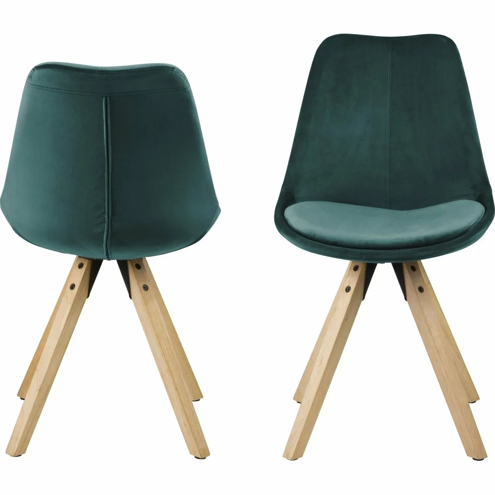 Tuotemerkit Dima Ruokapöydän Tuoli - Vihreä/kumipuu 5 Tuotemerkit Dima Ruokapöydän Tuoli - Vihreä/kumipuu - Bild 3