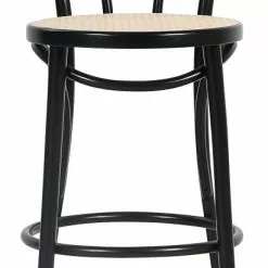 Tuotemerkit Taivutettu Puu Baarituoli No 18 - Musta / Rottinki -Keittiö- ja ruokapöytätuolit Försäljningsbutik 94f2de8f2c958287bba4dc8323ec307dcd