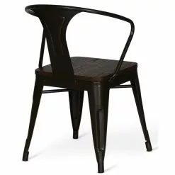 Tuotemerkit Peltinen Industry Adan -tuoli - Saksanpähkinä/Pelti -Keittiö- ja ruokapöytätuolit Försäljningsbutik 975f1fa6a066b5145dabfe6636513cfe28