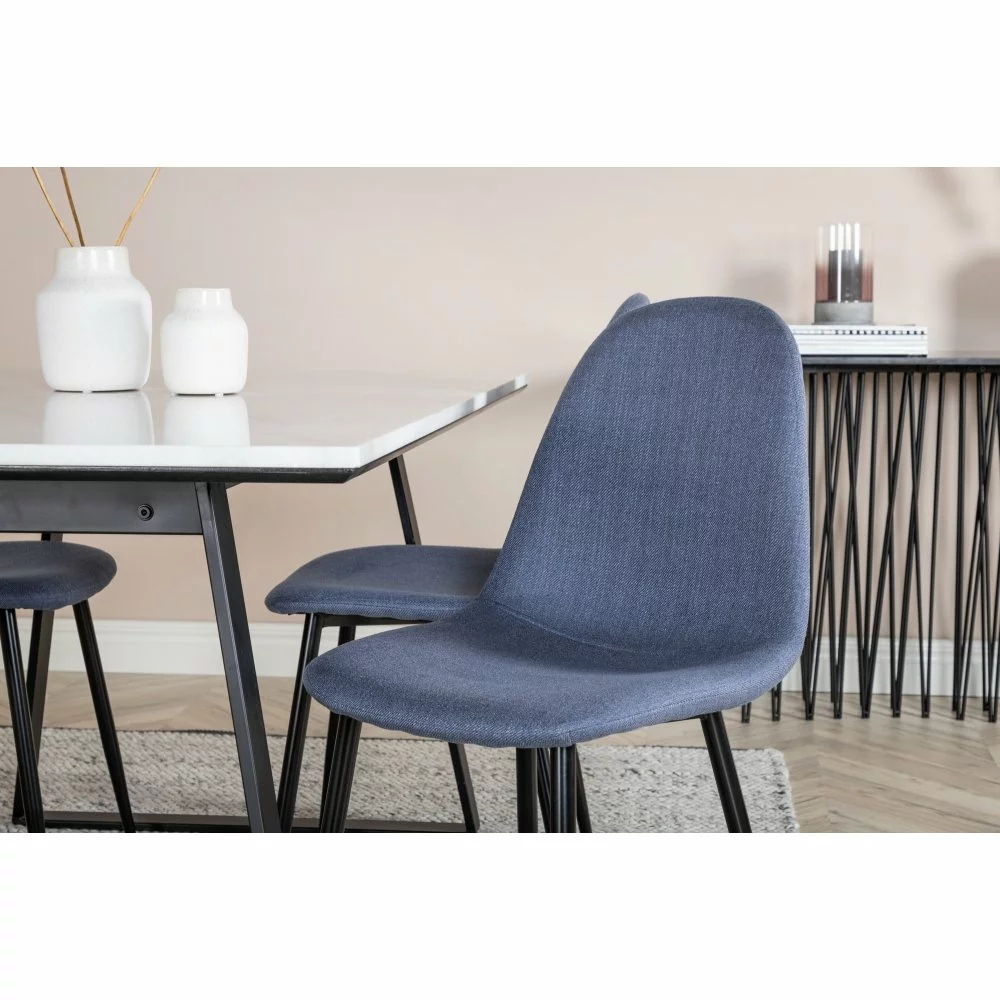 Tuotemerkit Bridge-ruokailutuoli - Sininen/musta 7 Tuotemerkit Bridge-ruokailutuoli - Sininen/musta - Bild 5