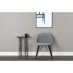 Tuotemerkit Zeus Tuoli - Musta / Vaaleanharmaa Sametti 12 Tuotemerkit Zeus Tuoli - Musta / Vaaleanharmaa Sametti -Keittiö- ja ruokapöytätuolit Försäljningsbutik 99edfbd2f34b1ca282e6c6f19880e0538c