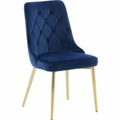 Tuotemerkit Alice Deluxe Ruokatuoli - Sininen/messinki