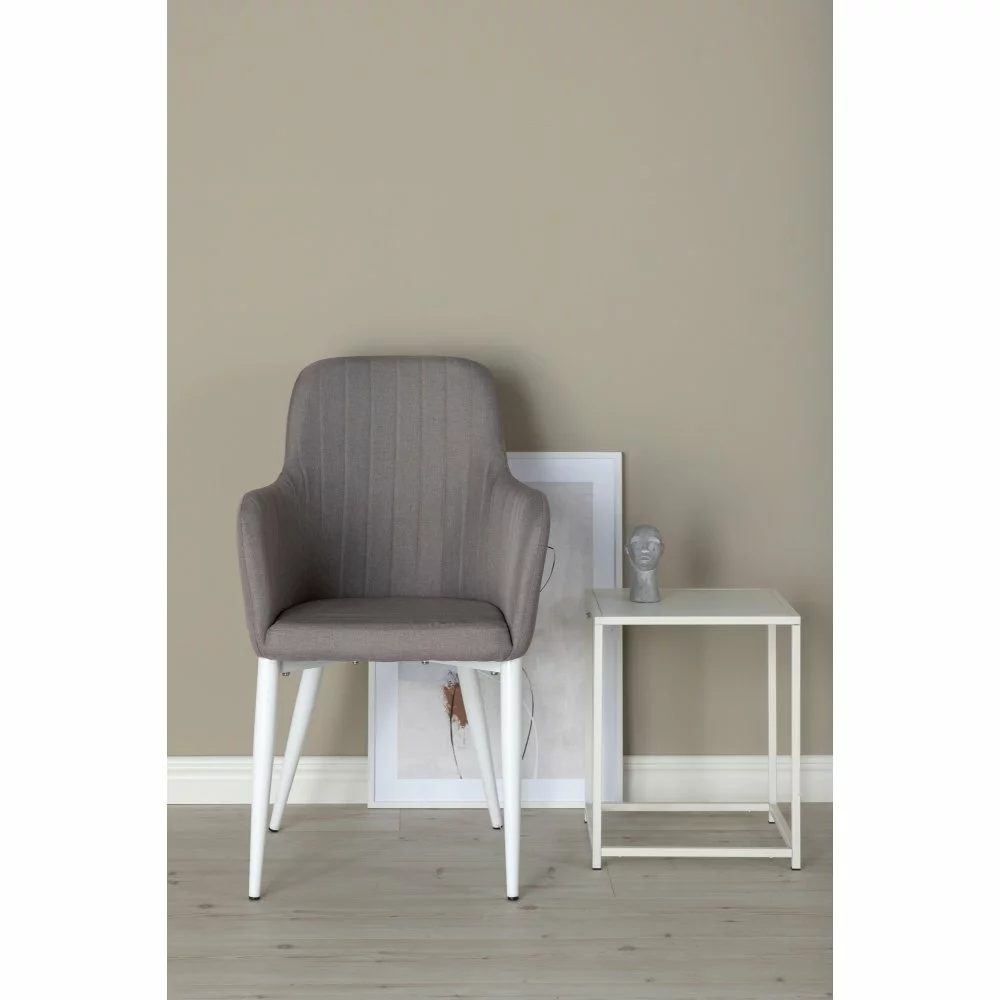 Tuotemerkit Paolo-nojatuoli - Harmaa/valkoinen 4 Tuotemerkit Paolo-nojatuoli - Harmaa/valkoinen - Bild 2