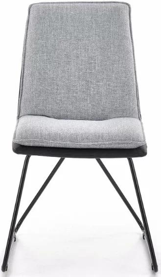 Tuotemerkit Veronika Ruokapöydän Tuoli - Vaaleanharmaa/musta (kangas/PU) 6 Tuotemerkit Veronika Ruokapöydän Tuoli - Vaaleanharmaa/musta (kangas/PU) - Bild 4