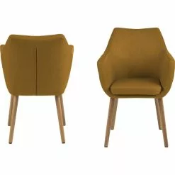 Tuotemerkit Nora Nojatuoli - Oranssi/tammi -Keittiö- ja ruokapöytätuolit Försäljningsbutik 9ea9ea9229b114309121c9968a9c84c8ca