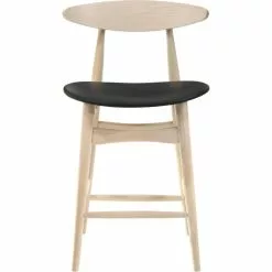 Tuotemerkit Floora Baarijakkara - Whitewash/Black PU -Keittiö- ja ruokapöytätuolit Försäljningsbutik 9f9bce7b91c7117944ba091a45240ee53e