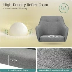 Tuotemerkit Vanna Työtuoli - Harmaa -Keittiö- ja ruokapöytätuolit Försäljningsbutik a2a69473174034583f6bcb8e7fd4a33faf