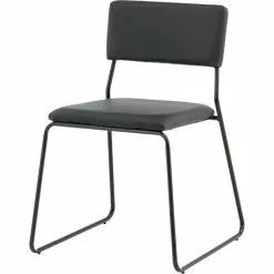 Tuotemerkit Frequency Tuoli - Musta PU -Keittiö- ja ruokapöytätuolit Försäljningsbutik a2a875489adc9f5263bb103b90a6cc96dd