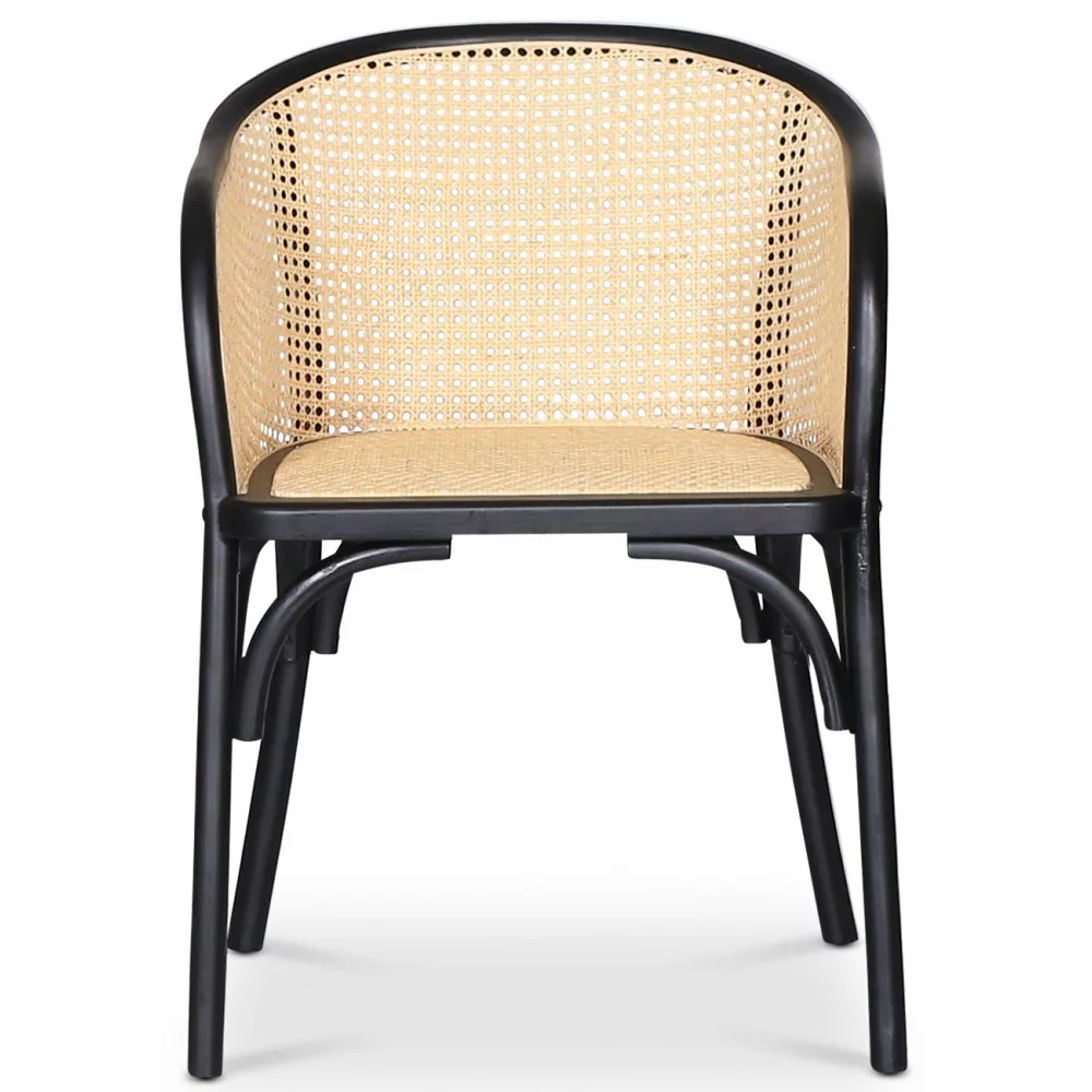 Tuotemerkit Lotusrunkoinen Tuoli - Musta/rottinki 4 Tuotemerkit Lotusrunkoinen Tuoli - Musta/rottinki - Bild 2