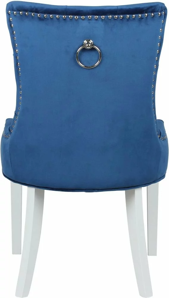 Tuotemerkit Tuva Decotique- Tuoli Kahvoilla - Sametti - Sininen 5 Tuotemerkit Tuva Decotique- Tuoli Kahvoilla - Sametti - Sininen - Bild 3