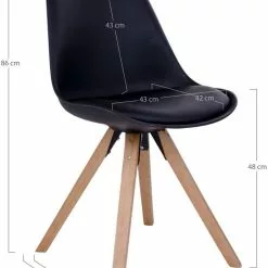 Tuotemerkit Bergen Ruokailutuoli - Musta/luonnollinen 11 Tuotemerkit Bergen Ruokailutuoli - Musta/luonnollinen -Keittiö- ja ruokapöytätuolit Försäljningsbutik a9a5a1eb683a20c3e3697e3c1d94b73c43