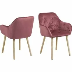 Tuotemerkit Brooke Nojatuoli - Pinkki/tammi