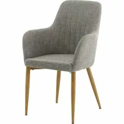 Tuotemerkit Paolo-nojatuoli - Vaaleanharmaa/tammi -Keittiö- ja ruokapöytätuolit Försäljningsbutik ad32c4dfc18026f3b52f587f06d50b2db2