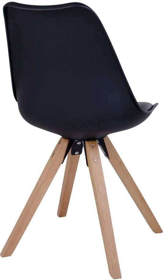 Tuotemerkit Bergen Ruokailutuoli - Musta/luonnollinen 5 Tuotemerkit Bergen Ruokailutuoli - Musta/luonnollinen - Bild 3